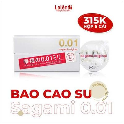 Bao Cao Su Siêu Mỏng 0.01 Sagami Nhật Bản Chính Hãng