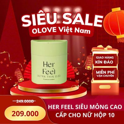 Bao Cao Su Siêu Mỏng Hương Thơm Her Feel Ultra Thin Chính Hãng