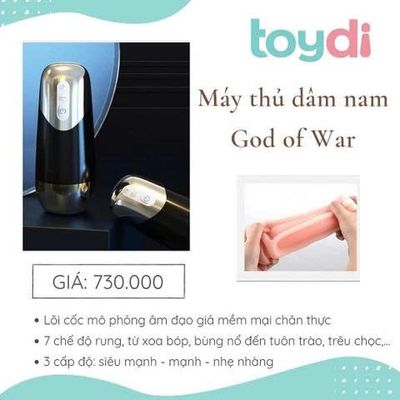 Máy Rung Massage Âm Đạo Silicone Tăng Khoái Cảm God Of War Chính Hãng