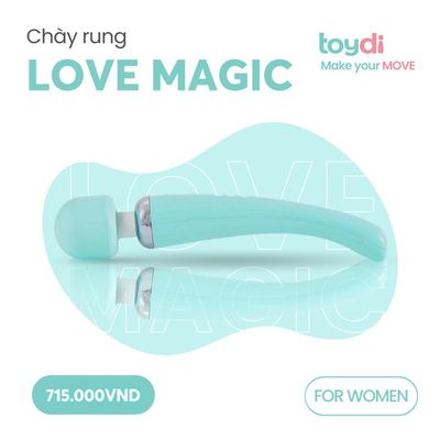 Chày rung massage cao cấp dành cho nữ giới giải toả Love Magic nhiều chế độ rung chính hãng