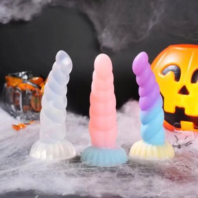 DILDO XOẮN CẦU VỒNG NHIỀU MÀU SIÊU MỀM DẺO SIZE 14CM