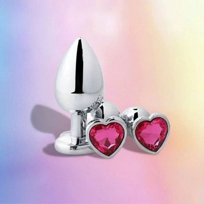 BUTTPLUG TRÁI TIM 2.4CM CHO NEWBIE NHIỀU MÀU