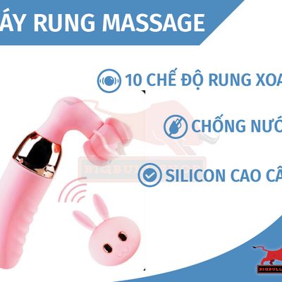 MÁY MASSAGE ĐẦU XOAY Giải toả Nhu Cầu Nữ giới Nhiều Tính Năng Rung chính hãng