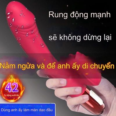Máy Massage Kích Thích Điêm G Nữ Giới Có Nhánh Lưỡi Màu Đỏ Bi Chính Hãng