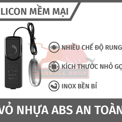 Trứng rung massage cho nữ giới giải toả Inox Baile 1 Đầu Rung chính hãng