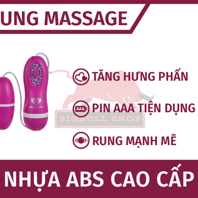 Trứng rung massage cho nữ giới giải toả MBQ 1 đầu chính hãng