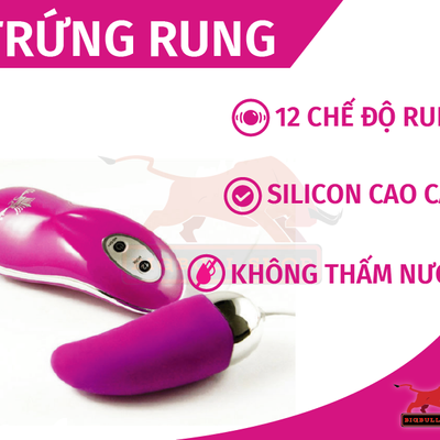 Trứng rung massage cho nữ giới giải toả Phát Sáng Gladme chính hãng
