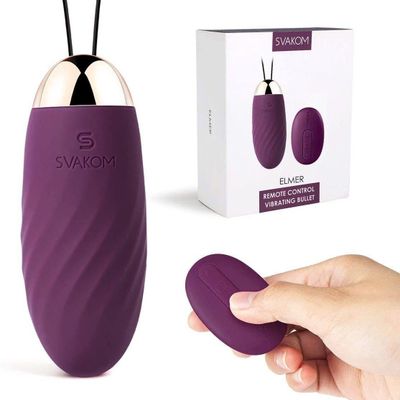 Trứng Rung Tình Yêu Massage Kích Thích Cô Bé Mãnh Liệt Svakom Elmer Chính Hãng 