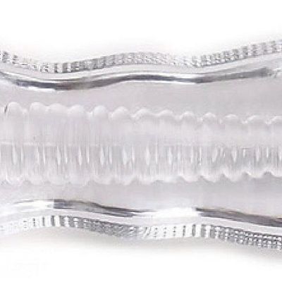 Nguyên Khối silicone Trong Suốt Thủ Dâm Nam - Mẫu Gai, Gân Rảnh Xoắn