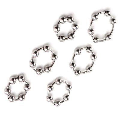 Vòng Đeo Inox 6 Bi Kích Thích Thăng Hoa Cảm Xúc Dành cho Nam