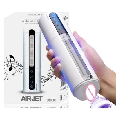 Âm đạo giả dành cho nam giới thủ dâm Air Jet Ailighter Rung Mút Có Tiếng Rên Đế Dán Tường chính hãng