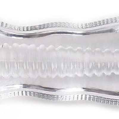 Âm Khối silicone Trong Suốt Thủ Dâm Nam Có  Gai Gân Rảnh Xoắn chính hãng