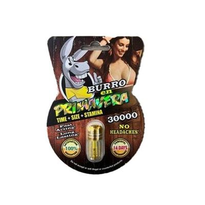 Viên uống tăng cường sinh lực và kéo dài dành cho nam Burro en Primavera - Vĩ 1 Viên