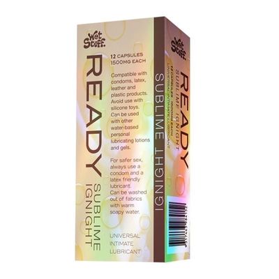 Gel tạo Trơn Tăng Khoái Cảm Dạng Viên Nang Wet Stuff Ready Sublime Ignight Gốc Silicone Based Siêu Trơn Đậm Đặc Cảm Giác Như Thật Hộp 10 Viên chính hãng