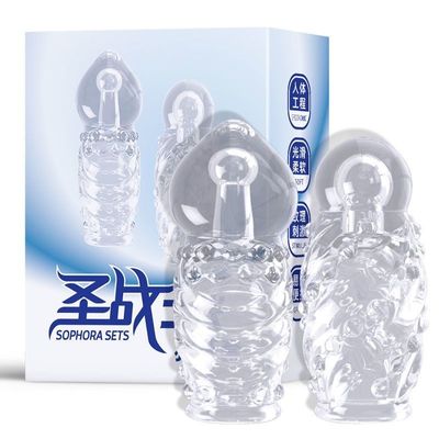 Bao Cao Su Đôn Dzên Đeo Đầu Khấc ( Bộ 2 Cái, Trong Suốt )