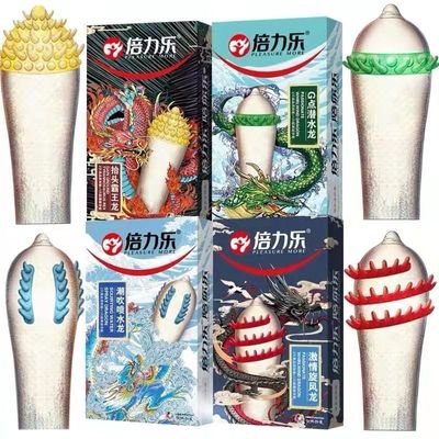 Bao Cao Su Con Rồng Gân Gai - 4 Kiểu - Hộp 03 Cái