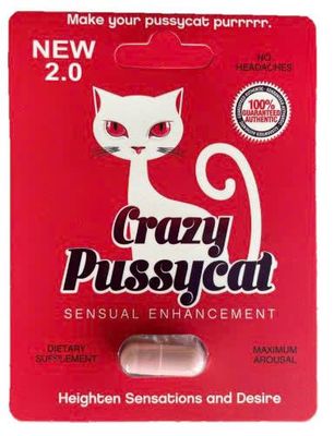 Viên uống cao cấp tinh chất thiên nhiên dành cho phái nữ Crazy Pink Pussycat New Ver 2 - 1 Viên