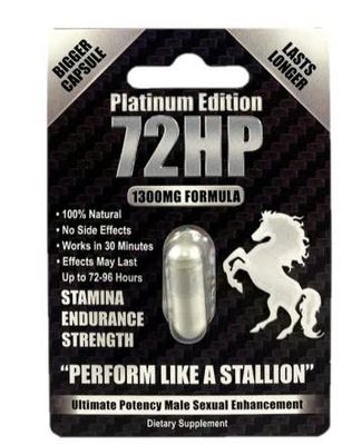 Viên uống tăng cường sinh lý nam 72 HP Platinum Edition 1300mg Formula cao cấp 1 Viên 7 Ngày