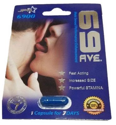 Viên uống cao cấp tinh chất thiên nhiên dành cho phái mạnh 69 Ave 6900mg Fast Acting 1 Viên