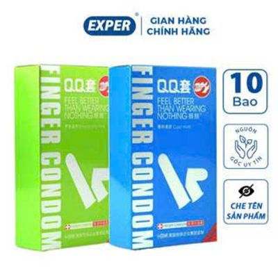 Bao Cao Su Ngón Tay Pleasure More - Tinh chất Nha Đam - Hộp 10 Cái