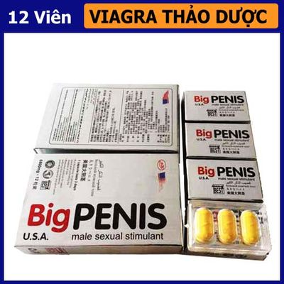 Viên hỗ trợ kéo dài và cường dương nam Big Penis 6800mg Cao Cấp 12 viên chính hãng