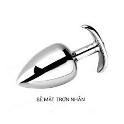 PHÍCH CẮM HẬU MÔN INOX ĐÍNH ĐÁ PHÁT SÁNG ĐỂ DÀI SIZE LỚN
