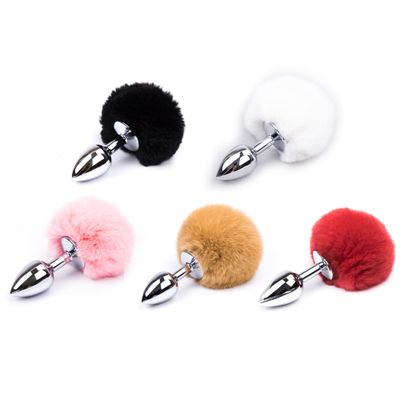 Phích cắm BDSM  ĐUÔI THỎ PLUG KIM LOẠI cao cấp chính hãng