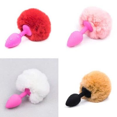 Phích cắm BDSM  ĐUÔI THỎ PLUG SILICON cao cấp chính hãng