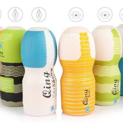 Cốc Tự Sướng Silicone Kích Thích Tận Hưởng Khoái Cảm Cho Nam Giới QING Chính Hãng - Nhỏ Gọn Dễ Mang Đi