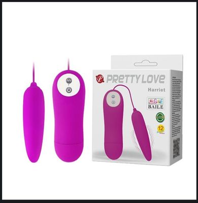 Trứng rung âm đạo Prettylove Harriet có 12 tần số rung pin rời Cao cấp Chính Hãng