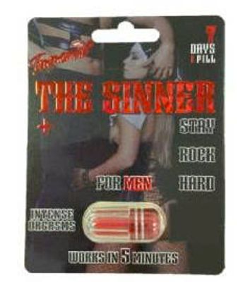 Viên uống tăng cường sinh lý nam The Sinner Stay Rock Hard cao cấp 1 Viên 7 Ngày