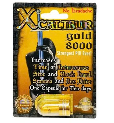 Viên uống cao cấp tinh chất thiên nhiên dành cho phái mạnh Xcalibur Gold 8000 1 Viên
