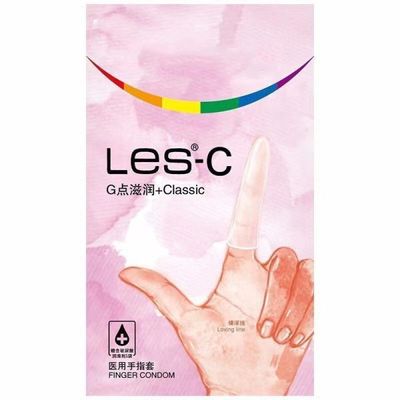 Bao cao su ngón tay LES-C bao ngón tay siêu mỏng, bcs ngón tay 1 hộp 8 cái