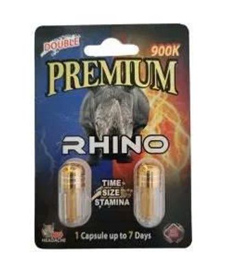 Viên uống tăng cường sinh lý nam Rhino Double Premium 900K cao cấp 2 Viên 7 Ngày