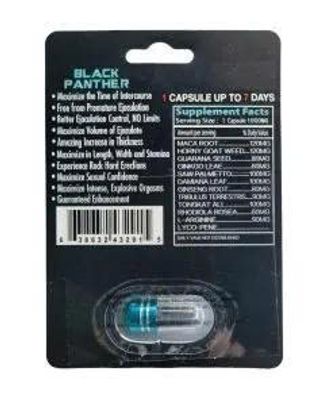 Viên uống cao cấp tinh chất thiên nhiên dành cho phái mạnh Super Black Panther 375K 1 Viên