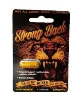 Viên uống tăng cường sinh lý nam Strong Back Lion King 800mg cao cấp 1 Viên 7 Ngày