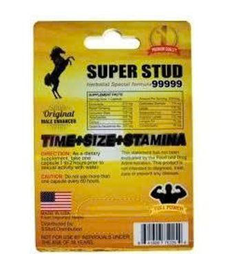 Viên uống cao cấp tinh chất thiên nhiên dành cho phái mạnh Super Stud 99999 Gold Full Power 1 Viên