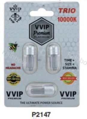 Viên uống tăng cường sinh lý nam VVIP Premium 10000K Trio Silver cao cấp 3 Viên 7 Ngày