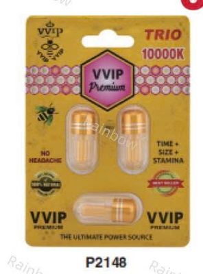 Viên uống tăng cường sinh lý nam VVIP Premium 10000K Trio Gold cao cấp 3 Viên 7 Ngày