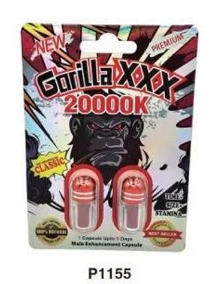 Viên uống tăng cường sinh lý nam Gorilla XXX 20000K Premium cao cấp 2 Viên 7 Ngày