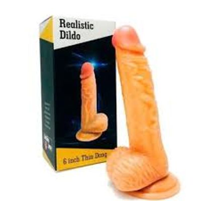 Dương Vật Giả Realistic Dildo 6 Inch Thin Dong Như Thật Kích Thước 12*3cm Dành Cho Nữ 365596
