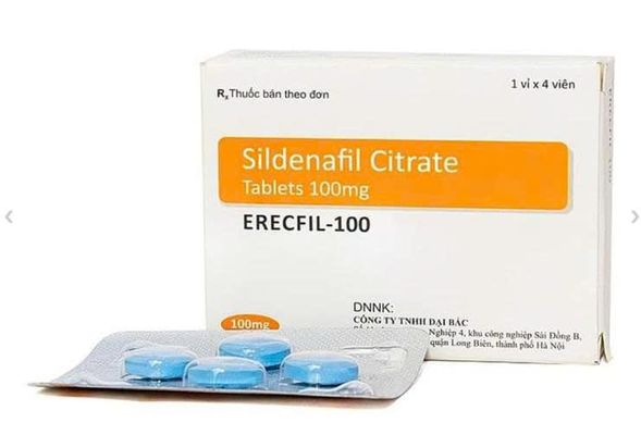 Viên hỗ trợ sinh lực nam giới Erecfill-100 4 viên