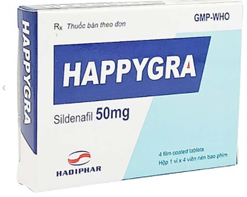 Viên hỗ trợ sinh lực nam giới Happygraa 50mg 4 viên