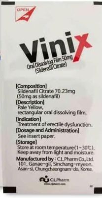 Tem hỗ trợ sinh lực nam giới Vinix 50mg 1 tem