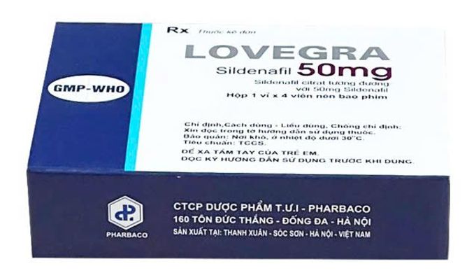 Viên hỗ trợ sinh lực nam giới 50mg 4 viên