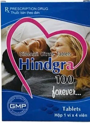 Viên hỗ trợ sinh lực nam giới Hindga 100 (Hộp 1 vỉ 4 viên)