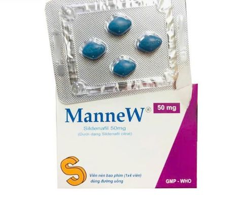 Viên hỗ trợ sinh lực nam giới ManneW 50mg 4 viên
