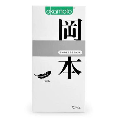 Bao Cao Su Okamoto Skinless Skin Purity Không Mùi Tinh Khiết 10 Cái Chính Hãng