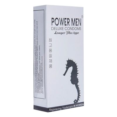 Bao Cao Su Powermen Cá Ngựa Bạc Gân Gai Kéo Dài Thời Gian 12 Cái Chính Hãng