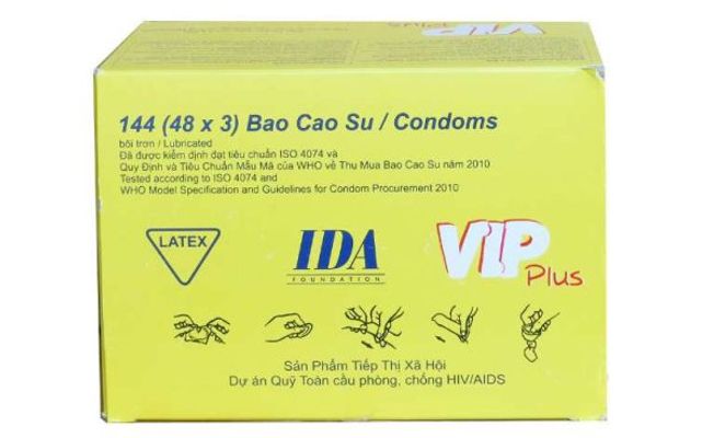 Bao Cao su Vip Plus Hộp 144 Cái Chính Hãng 363037